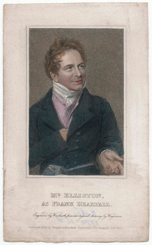 Robert william elliston as frank heartall in cherry's 'the soldier's daughter' npg d46076
