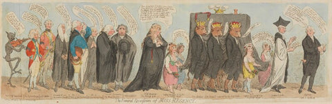 'The funeral procession of Miss Regency' NPG D13053
