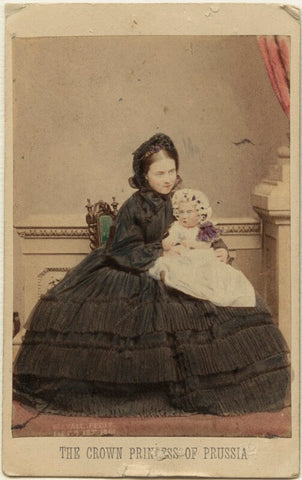Victoria, Empress of Germany and Queen of Prussia; Princess Charlotte of Prussia, Duchess of Saxe-Meiningen NPG Ax46716