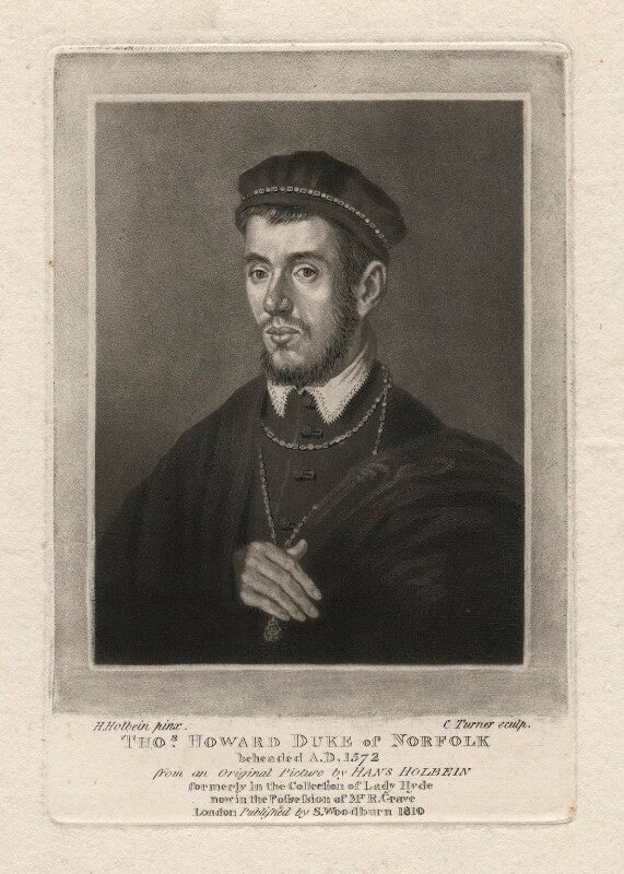 Unknown man, formerly known as thomas howard, 4th duke of norfolk npg d3730