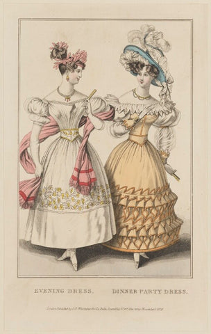 'Evening Dress. Dinner Party Dress', November 1828 NPG D47626