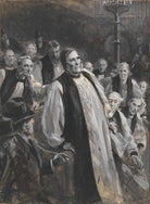 The Education Bill in the House of Lords (The Collapse of the Archbishop of Canterbury) NPG 2369