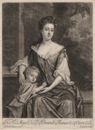 Mary Butler (née Somerset), Duchess of Ormonde and her son Thomas, Earl of Ossory NPG D6603
