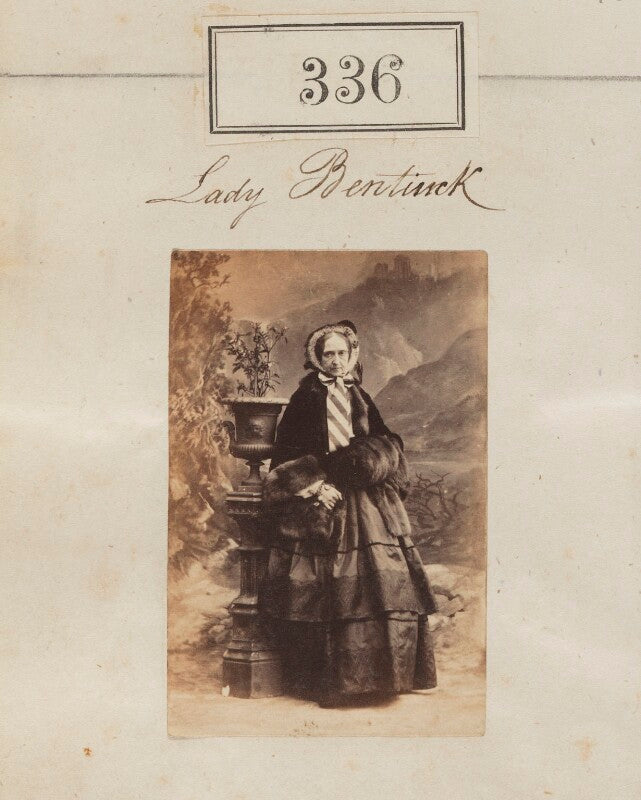 Renira antoinette (née whitshed), lady bentinck npg ax50108