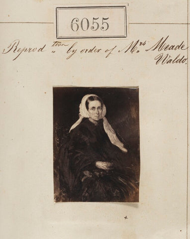 'Reproduction by order of Mrs Waldo Meade' NPG Ax56009