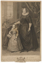 Unknown child called King James I of England and VI of Scotland and an unknown woman called Mary, Queen of Scots NPG D31818