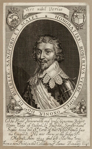 Robert de Vere, 19th Earl of Oxford NPG D28186