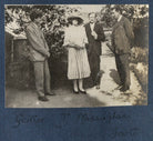 Mark Gertler; Julian Vinogradoff (née Morrell); Henry William Massingham; E.M. Forster NPG Ax141325