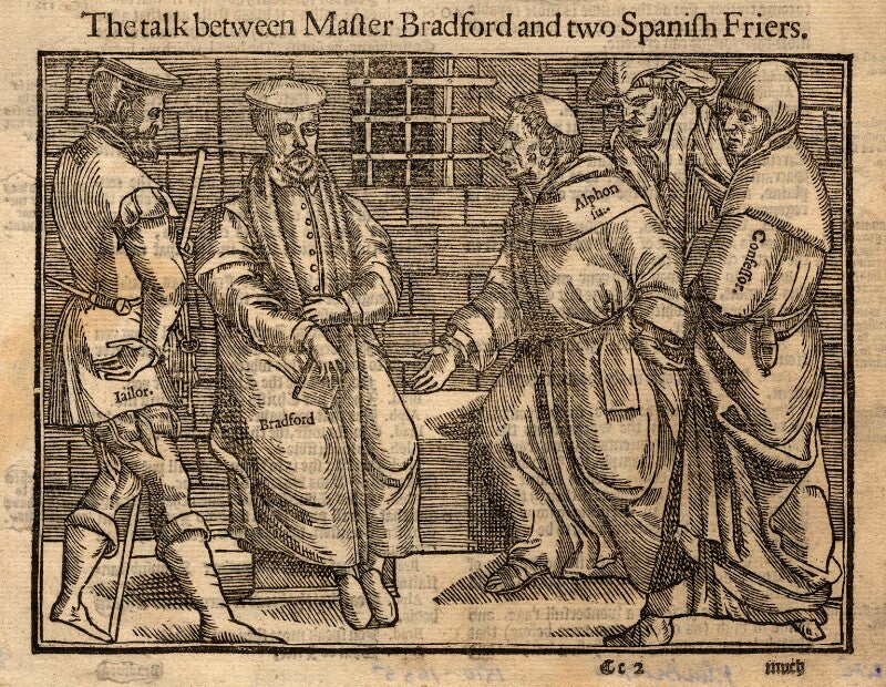 The talk between master bradford and two spanish friers npg d10969