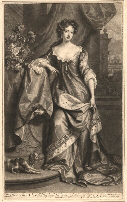 Queen anne when princess of denmark npg d11997