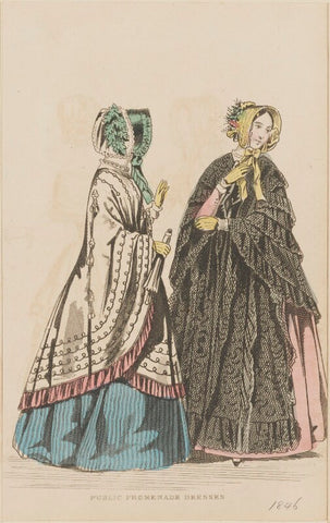 'Public promenade dresses', September 1845 NPG D47953