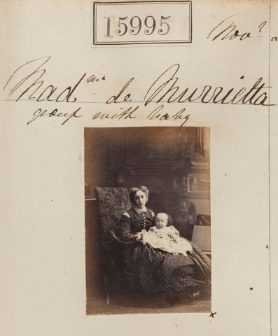 Madame de Murrietta and unknown baby NPG Ax63925