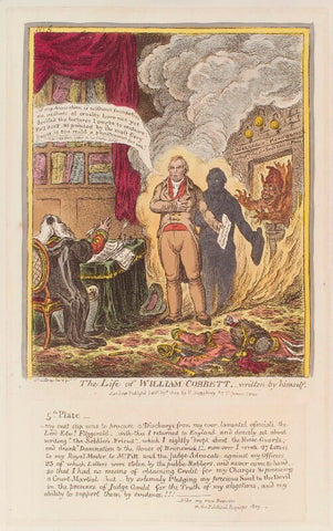 'The life of William Cobbett - written by himself. No 5' (William Cobbett; Sir Charles Morgan (né Gould), 1st Bt) NPG D12928