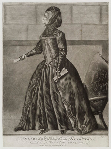 Elizabeth Pierrepont (née Chudleigh, later Hervey), Duchess of Kingston NPG D19607