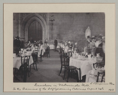 'Luncheon in Westminster Hall to the Premiers of the Self Governing Colonies' NPG x135541