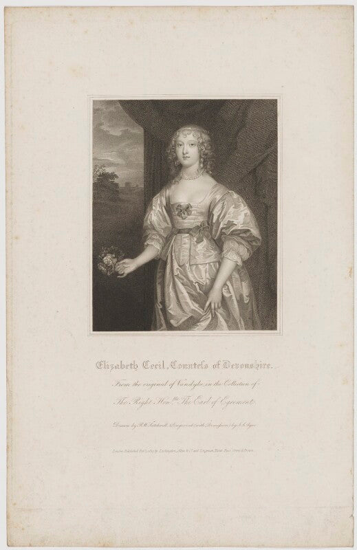 Elizabeth cavendish (née cecil), countess of devonshire npg d35163