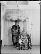 Ladapo Samuel Ademola II, King of Abeokuta and an unknown attendant NPG x132171