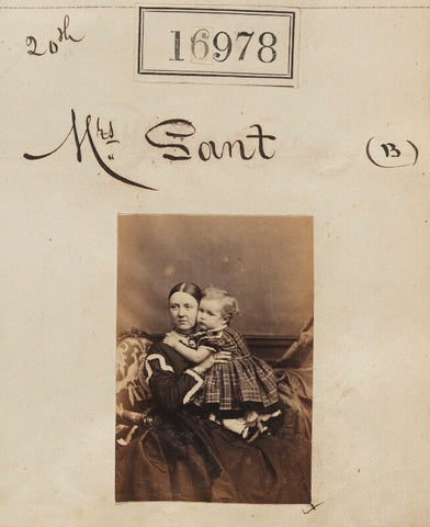 Eliza Sant (née Thomson); Mowbray Lees Sant NPG Ax64858