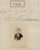 Reproduction by order of Mrs Haldane NPG Ax59302