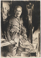 Leon Quartermaine as Lieutenant Osborne in 'Journey's End' NPG D48183