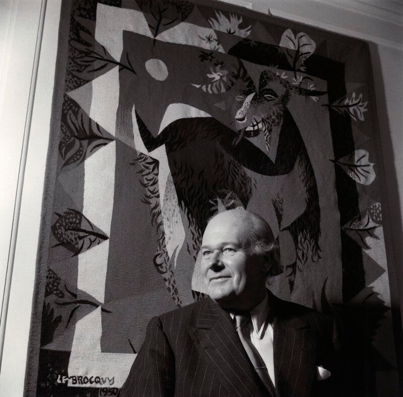 Sir robert philip wyndham adeane with 'garlanded goat' by louis le brocquy npg x135433