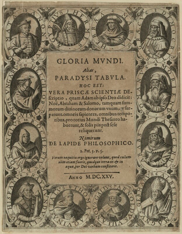 Title page to 'gloria mundi' (1625) npg d23981