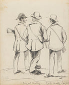 Going out Shooting, Castle Martyr (William Frederick Fownes Tighe; General Dixon; Richard Boyle, 4th Earl of Shannon) NPG D18085(7)