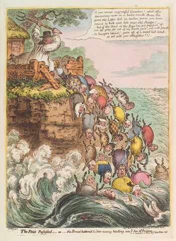 'The pigs possessed: - or - the Broad Bottom'd litter running headlong into ye sea of perdition' NPG D12888