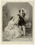 Charles John Kean and Eleanora ('Ellen') Kean (née Tree) as Sir Walter and Lady Amyott in Lovell's 'The Wife's Secrets' NPG D22241