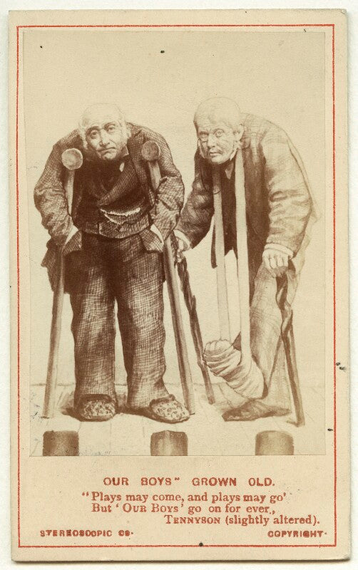 'our boys' grown old (david james as perkyn middlewick; thomas thorne as talbot champneys) npg ax25103