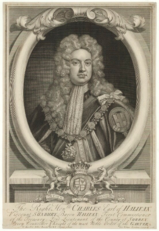 Charles montagu, 1st earl of halifax npg d35214