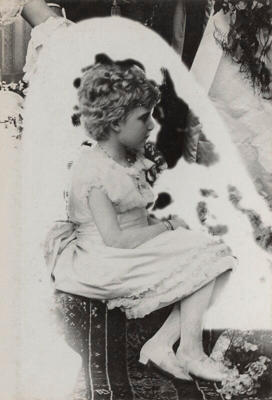 Victoria eugenie ('ena') of battenberg, queen of spain as a bridesmaid at the wedding of the duke and duchess of york npg ax26451