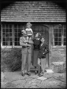 The Massey family (Raymond Massey; Daniel Massey; Adrianne Allen (Adrianne Massey); Geoffrey Massey) NPG x31157