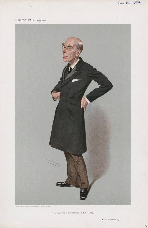 Edmond george petty fitzmaurice, 1st baron fitzmaurice (lord edmond fitzmaurice) ('men of the day. no. 1018. "he does not under estimate his own ability."') npg d45331