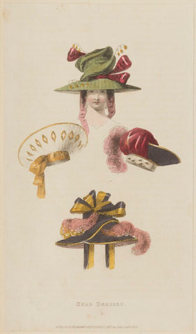 'Head Dresses', January 1828 NPG D47618