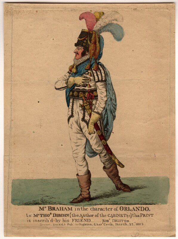 John braham ('mr braham in the character of orlando') npg d1090