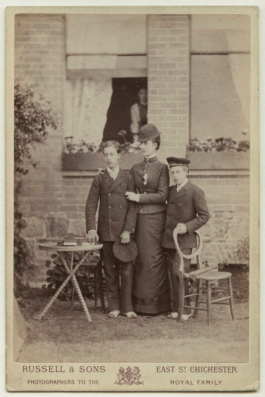 Prince albert victor, duke of clarence and avondale; queen alexandra; king george v npg x38387