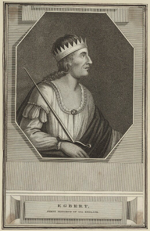 Egbert, king of the west saxons, first monarch of all england npg d23571
