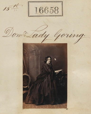 Mary Elizabeth (née Lewis), Lady Goring NPG Ax64559