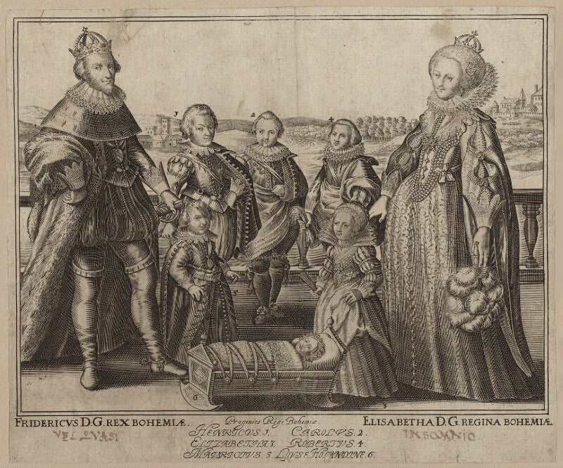 The king and queen of bohemia and their family npg d26452