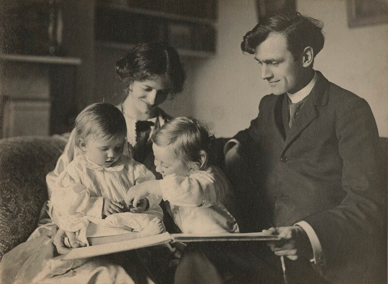 Sylvia lynd; robert lynd and their two daughters npg x1600