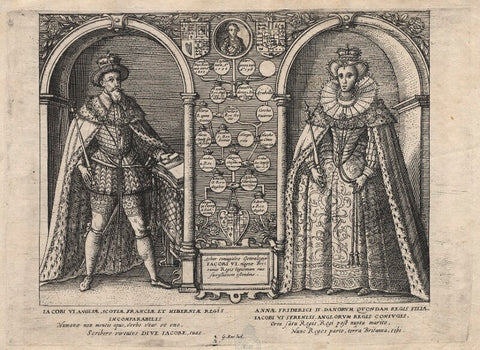 King James I of England and VI of Scotland; Henry, Prince of Wales; Anne of Denmark NPG D18233