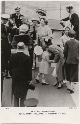 'The Royal Homecoming, Royal Family welcome at Westminster Pier' NPG x193050