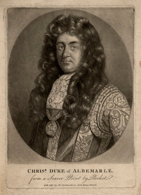 Christopher monck, 2nd duke of albemarle npg d327