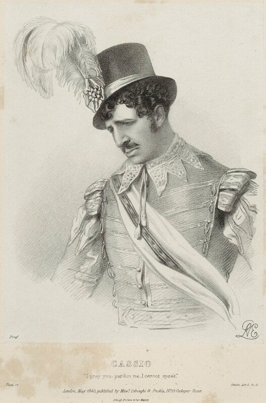 Charles kemble as cassio in 'othello' npg d22333