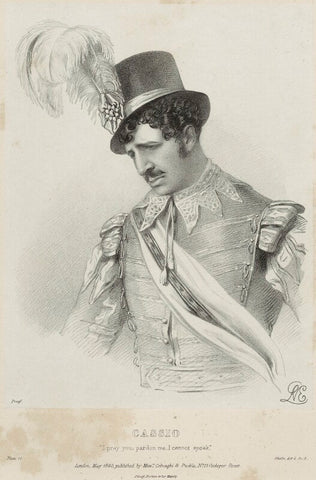 Charles Kemble as Cassio in 'Othello' NPG D22333