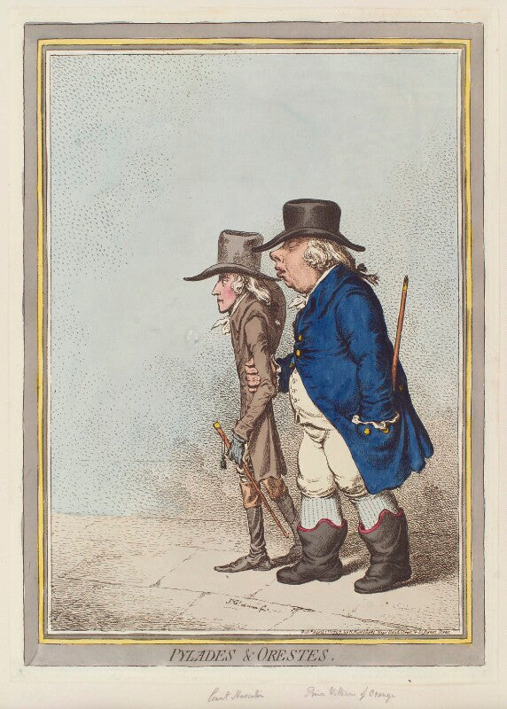 'pylades and orestes' (nassalin; william v, prince of orange) npg d12606