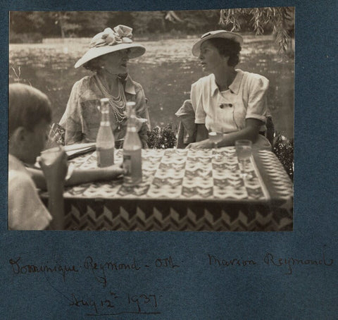 Dominique Reymond; Lady Ottoline Morrell; Catherine Colomb (Marie-Louise ('Marion') Reymond (née Colomb)) NPG Ax144111