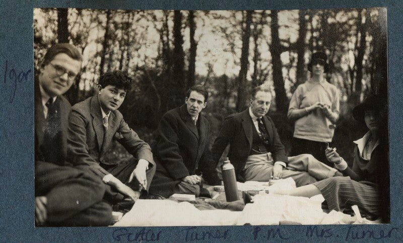 Philip and julian morrell with friends npg ax142494