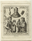 King Harold II and two unknown sitters NPG D23694